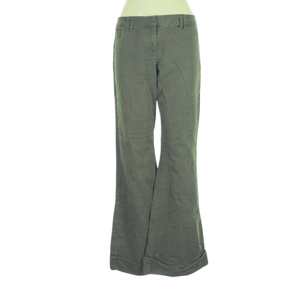 Y2K Victoria secret / Moda International olive green wide leg sz. 2 short. NWT
